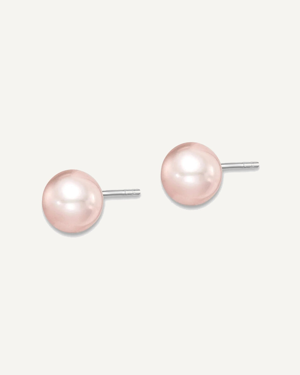Sterling Silver Pearl Earring — 6 to 7 mm (range) – View 2