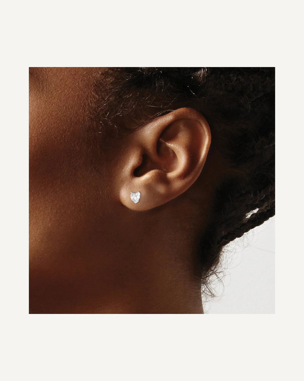 CZ Stud Earrings — 5 mm, Basket Mounting – View 3