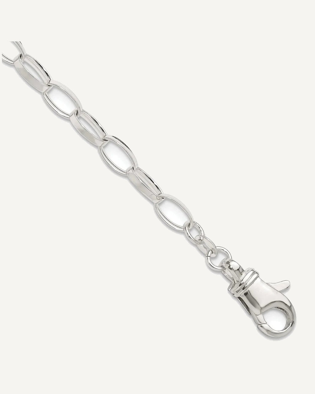Sterling Silver 10 inch Solid Polished Fancy Link Anklet – View 1