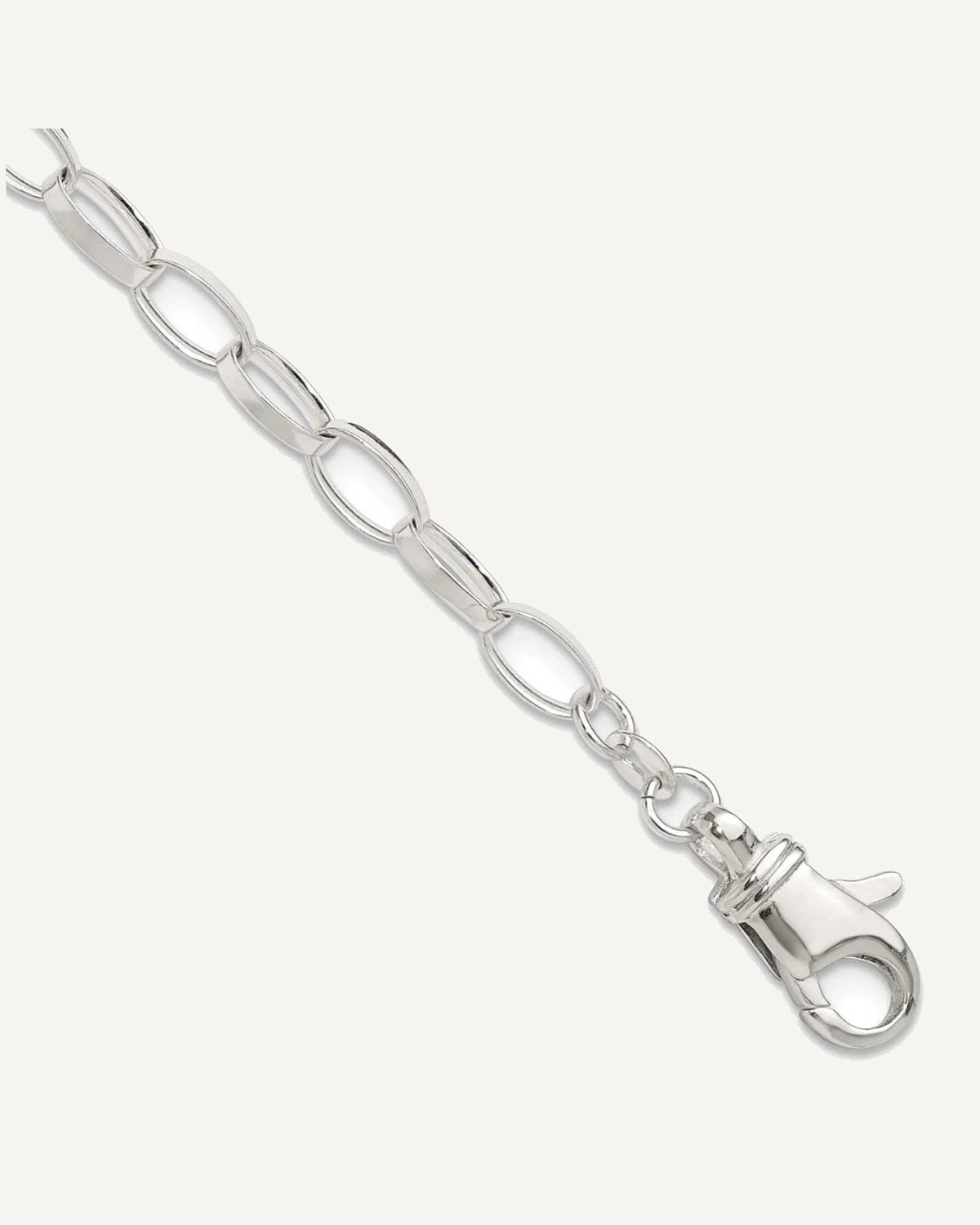 Sterling Silver 10 inch Solid Polished Fancy Link Anklet – View 1