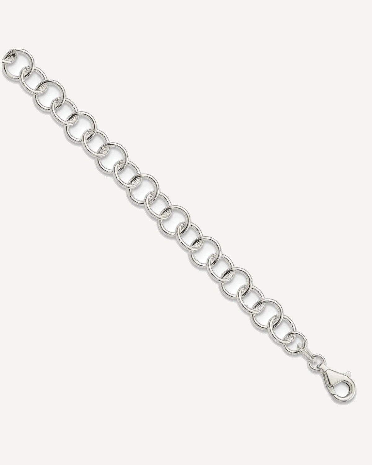 Sterling Silver 10inch Polished Fancy Link Anklet – View 1