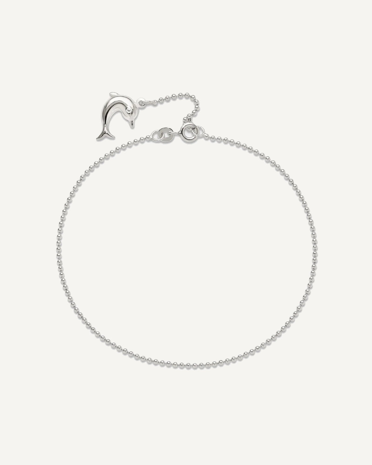 Sterling Silver Dolphin Dangle 9 inch Plus 1 inch Extender - Total 10 inch Anklet – View 5