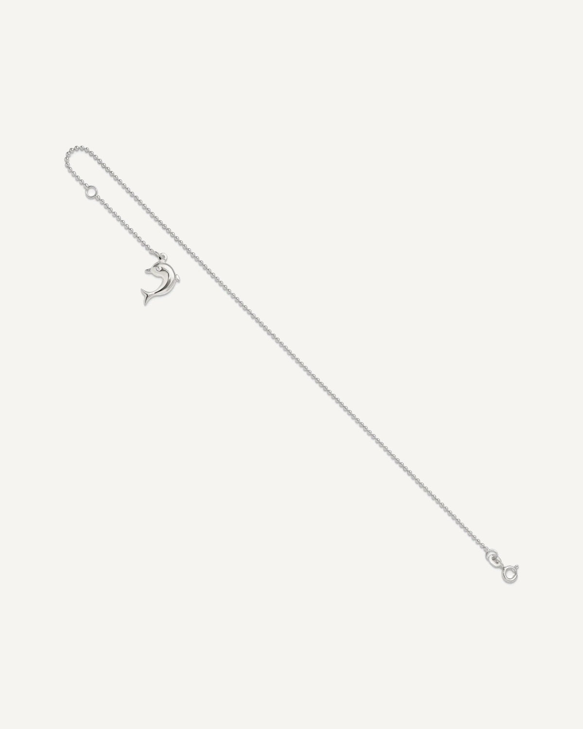 Sterling Silver Dolphin Dangle 9 inch Plus 1 inch Extender - Total 10 inch Anklet – View 7