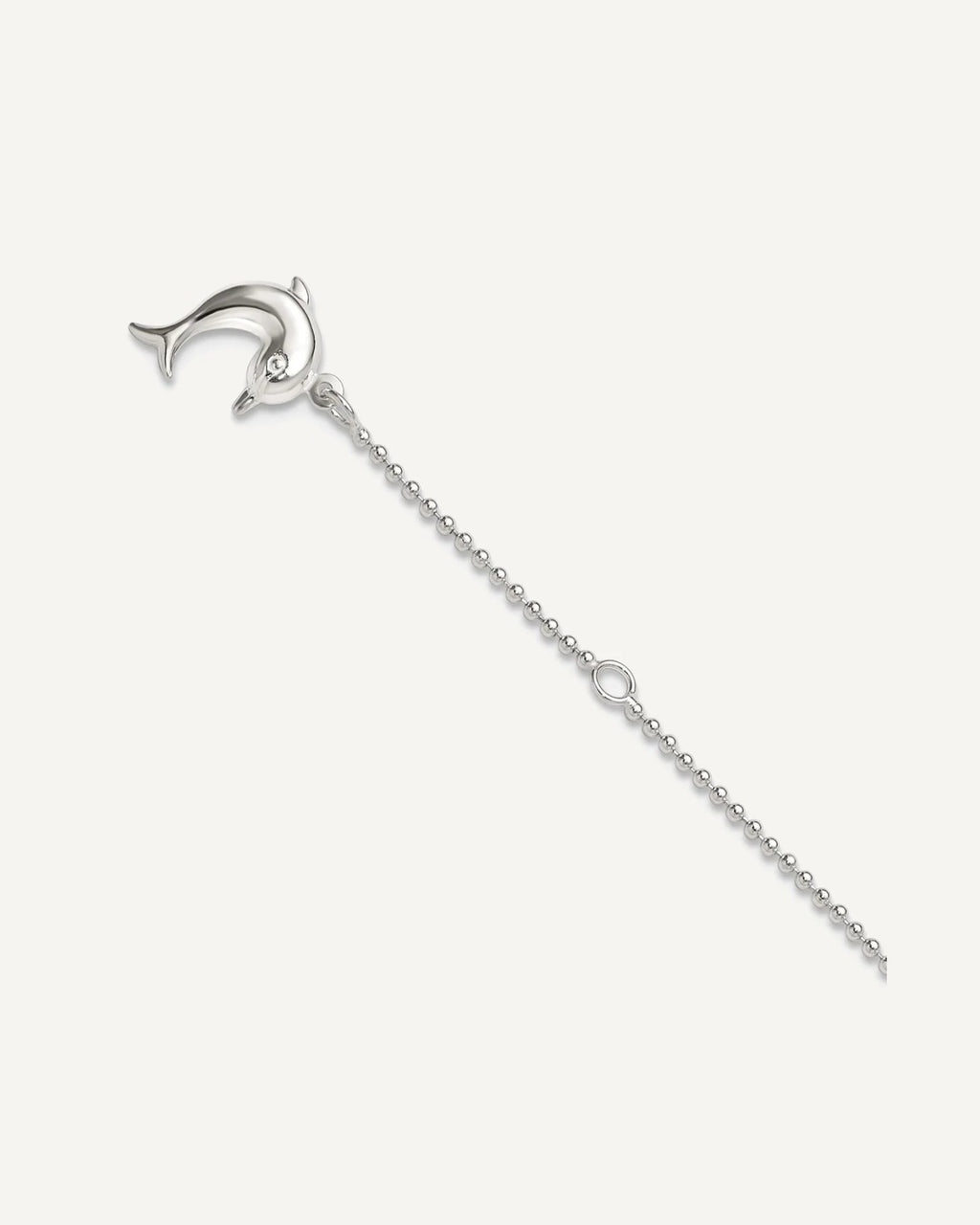 Sterling Silver Dolphin Dangle 9 inch Plus 1 inch Extender - Total 10 inch Anklet – View 1