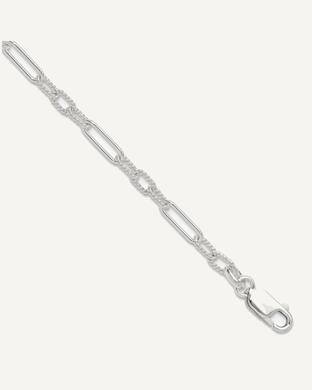 Sterling Silver Fancy Link Anklet – View 1