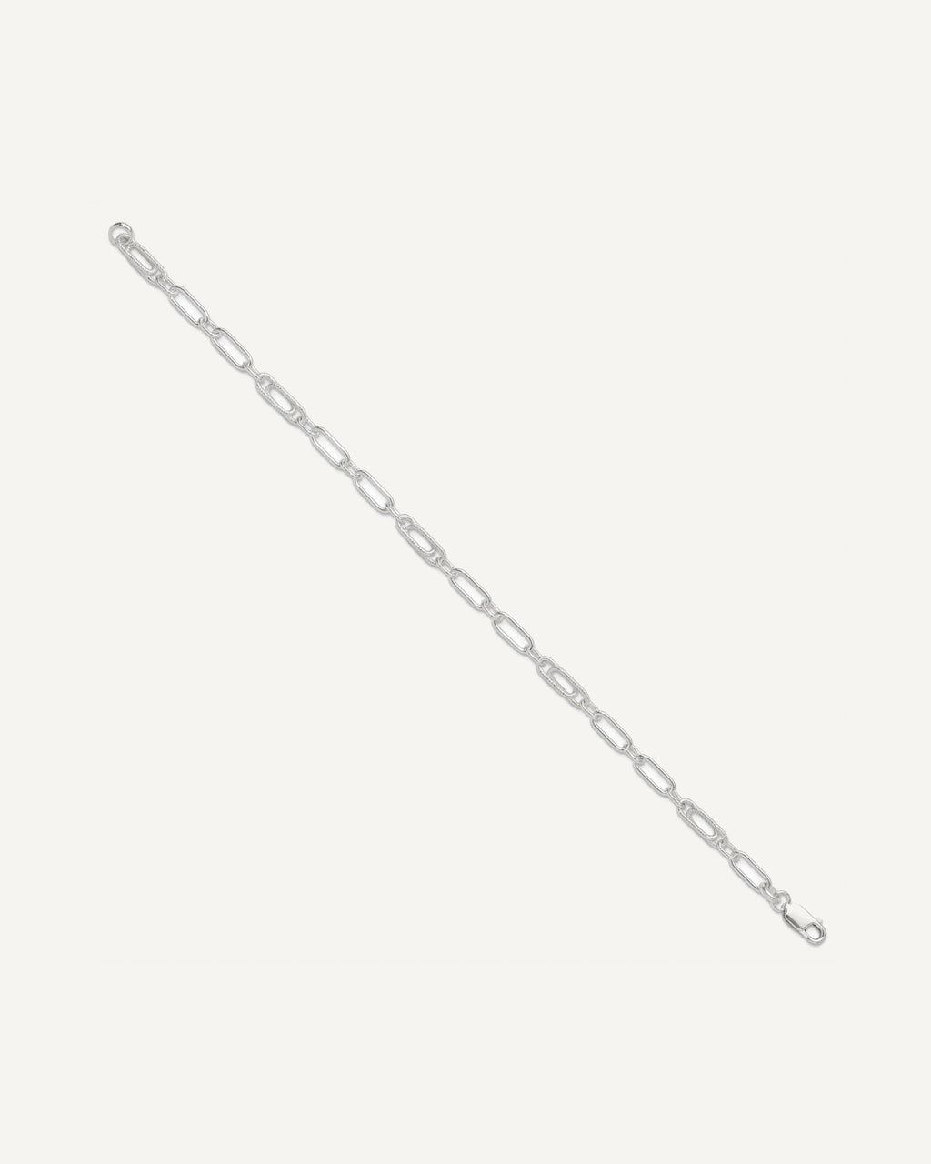 Sterling Silver Fancy Link Anklet – View 2