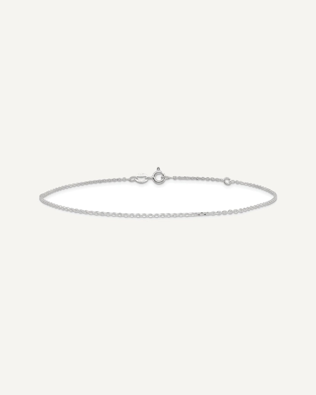 Sterling Silver 1mm Cable Chain 9 inch Plus 1 inch Extender - Total 10 inch Anklet – View 3