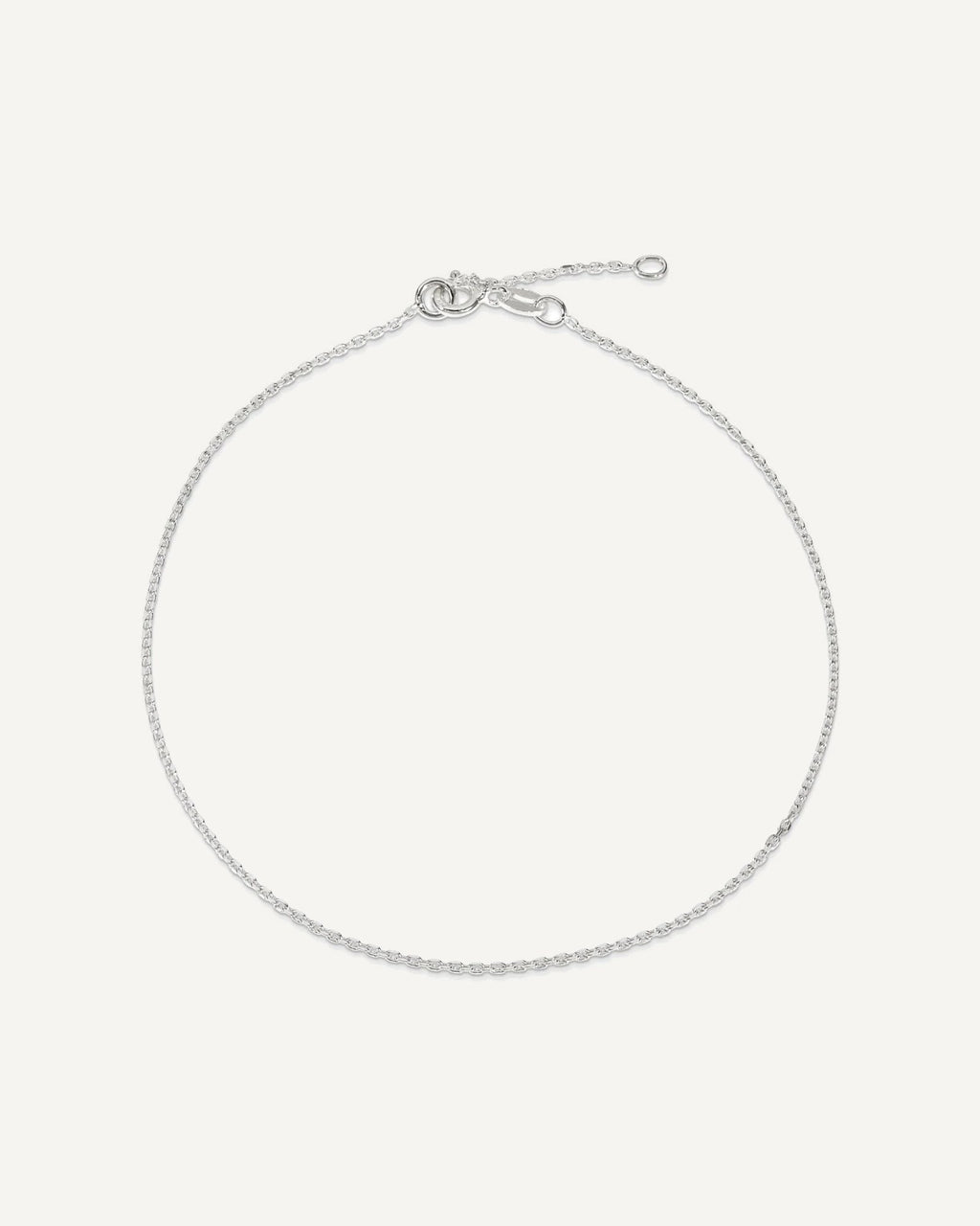 Sterling Silver 1mm Cable Chain 9 inch Plus 1 inch Extender - Total 10 inch Anklet – View 4