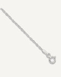 Sterling Silver 1.3mm Singapore Chain 10 inch Plus 1 inch Extender Chain - Total 11 inch Anklet – View 1