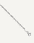 Sterling Silver 2mm Singapore Chain 9 inch Plus 1 inch Extender Chain - Total 10 inch Anklet – View 1