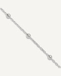 Sterling Silver 1mm Beaded Chain 9 inch Plus 1 inch Extender - Total 10 inch Anklet – View 1