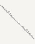 Sterling Silver Dolphin 5-Station 9 inch Plus 1 inch Extender - Total 10 inch Anklet – View 1