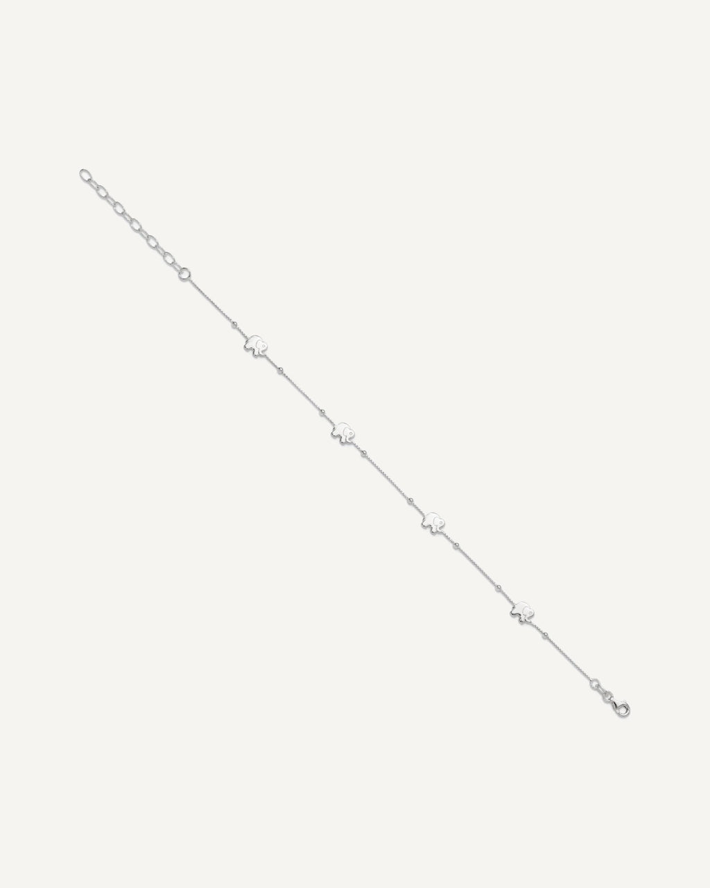 Sterling Silver Elephant 9 inch Plus 2 inch Extender - Total 11 inch Anklet – View 2