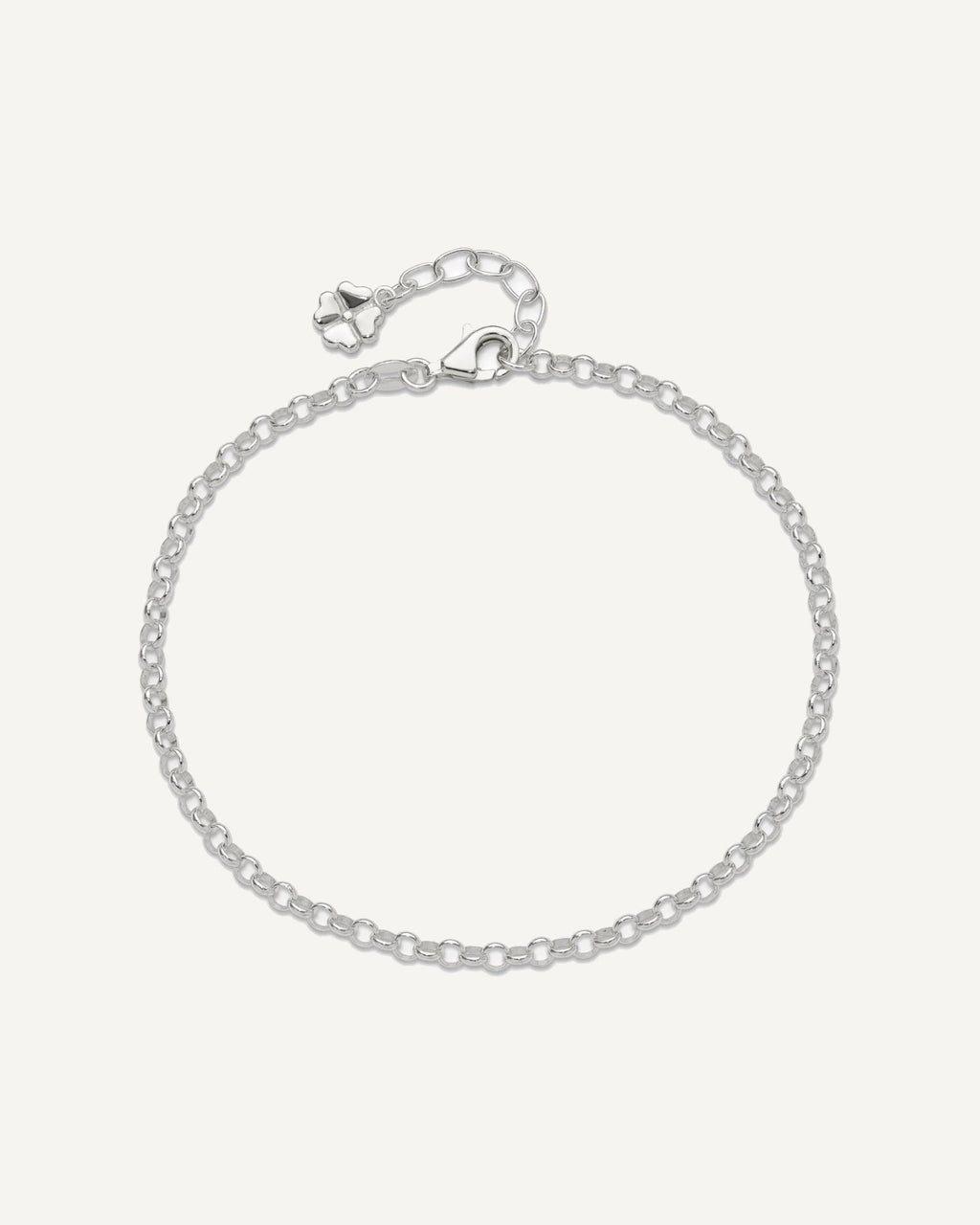 Sterling Silver Clover Dangle 9 inch Plus 1 inch Extender - Total 10 inch Anklet – View 5