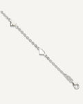 Sterling Silver Hearts 5-Station 9 inch Plus 1 inch Extender - Total 10 inch Anklet – View 1