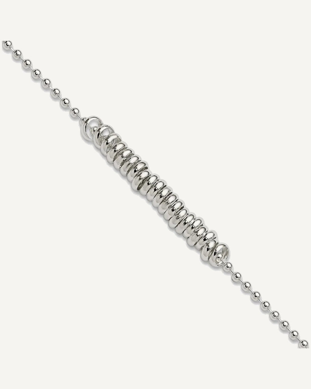 Sterling Silver 9inch Polished Fancy Love Ring Anklet – View 1