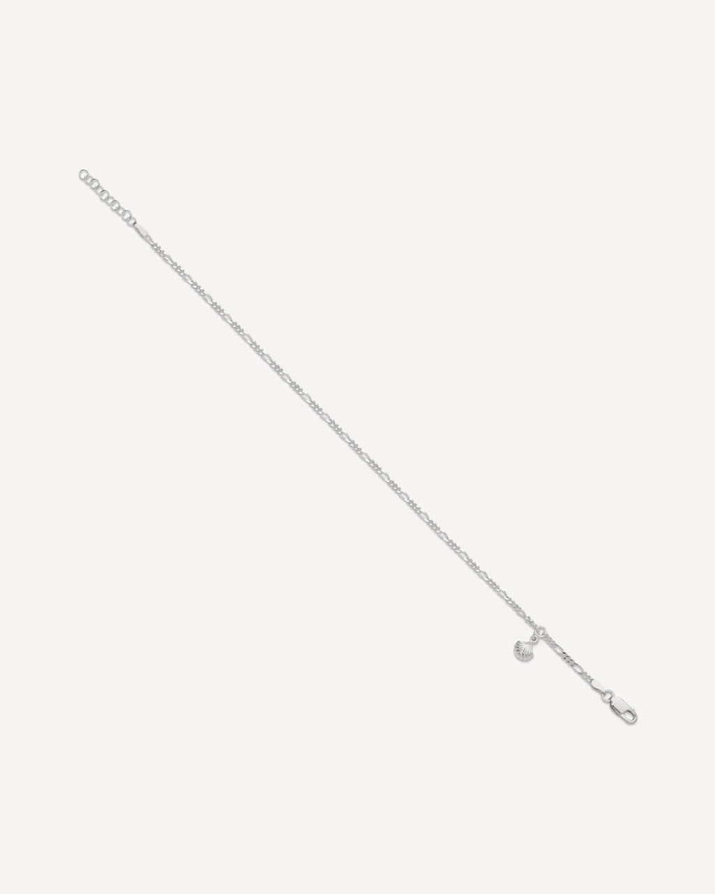 Sterling Silver Shell Dangle 9 inch Plus 1 inch Extender - Total 10 inch Anklet – View 3