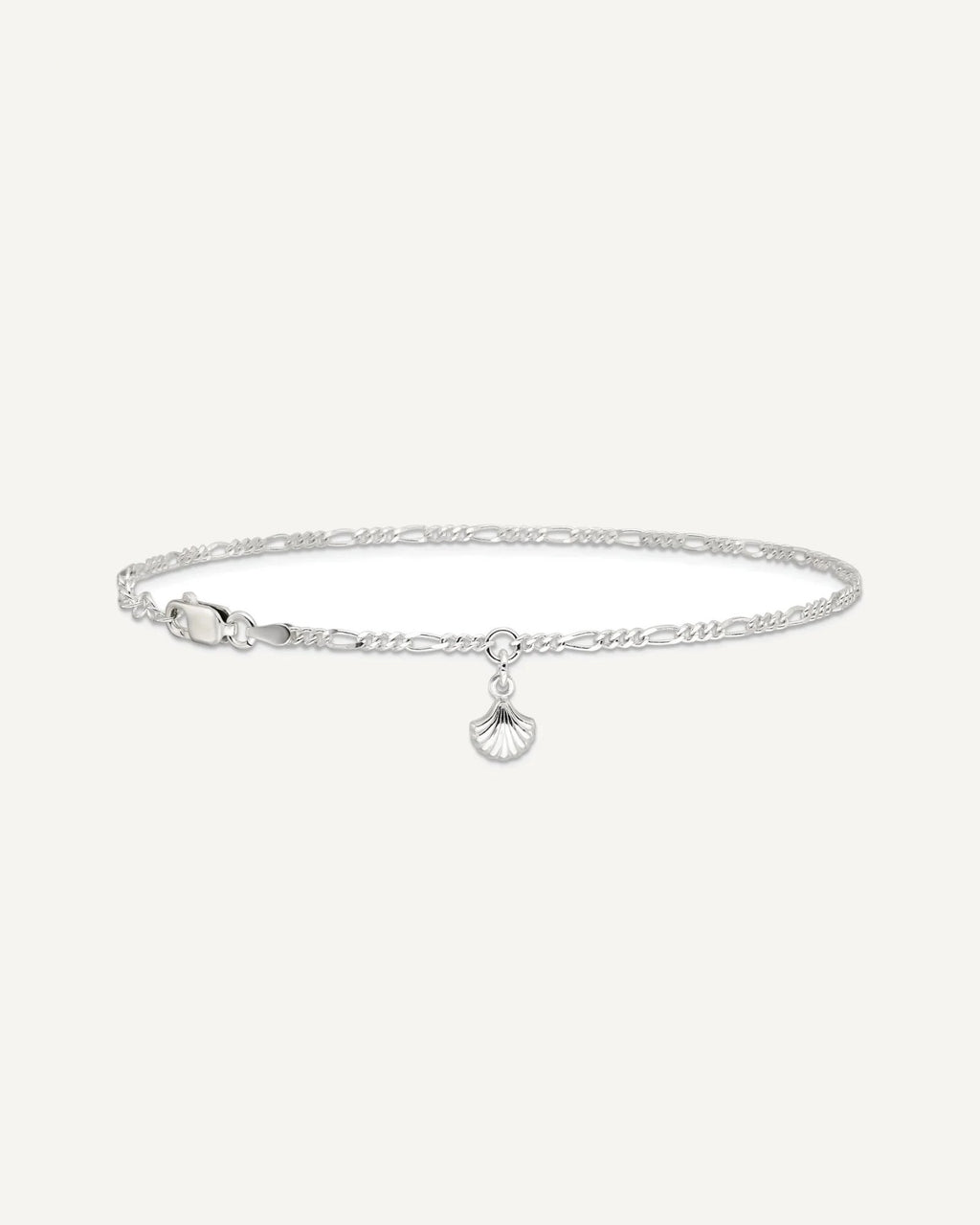 Sterling Silver Shell Dangle 9 inch Plus 1 inch Extender - Total 10 inch Anklet – View 4