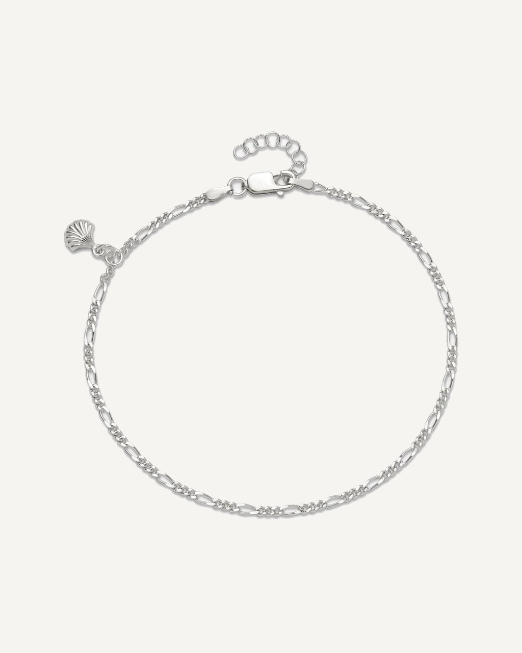 Sterling Silver Shell Dangle 9 inch Plus 1 inch Extender - Total 10 inch Anklet – View 6