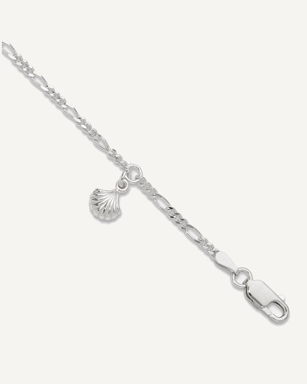 Sterling Silver Shell Dangle 9 inch Plus 1 inch Extender - Total 10 inch Anklet – View 1