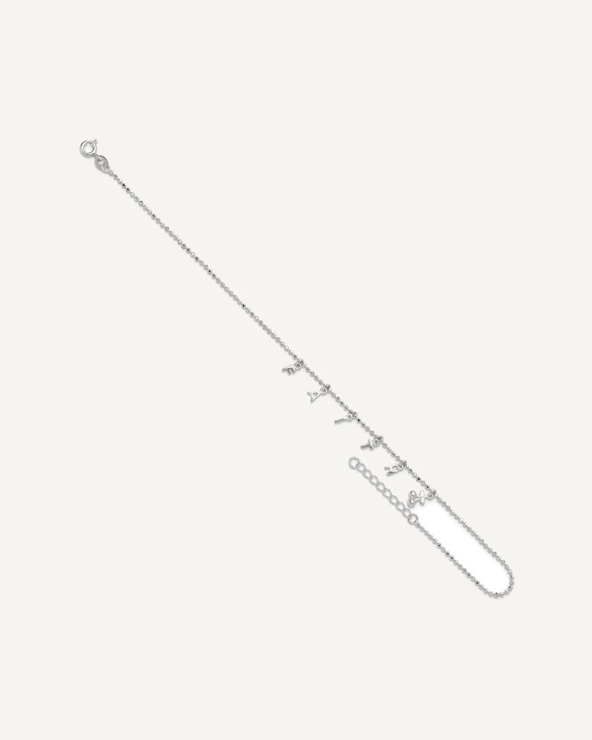Sterling Silver FAITH Letters 10 inch Plus 1 inch Extender - Total 11 inch Anklet – View 8