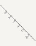 Sterling Silver FAITH Letters 10 inch Plus 1 inch Extender - Total 11 inch Anklet – View 1