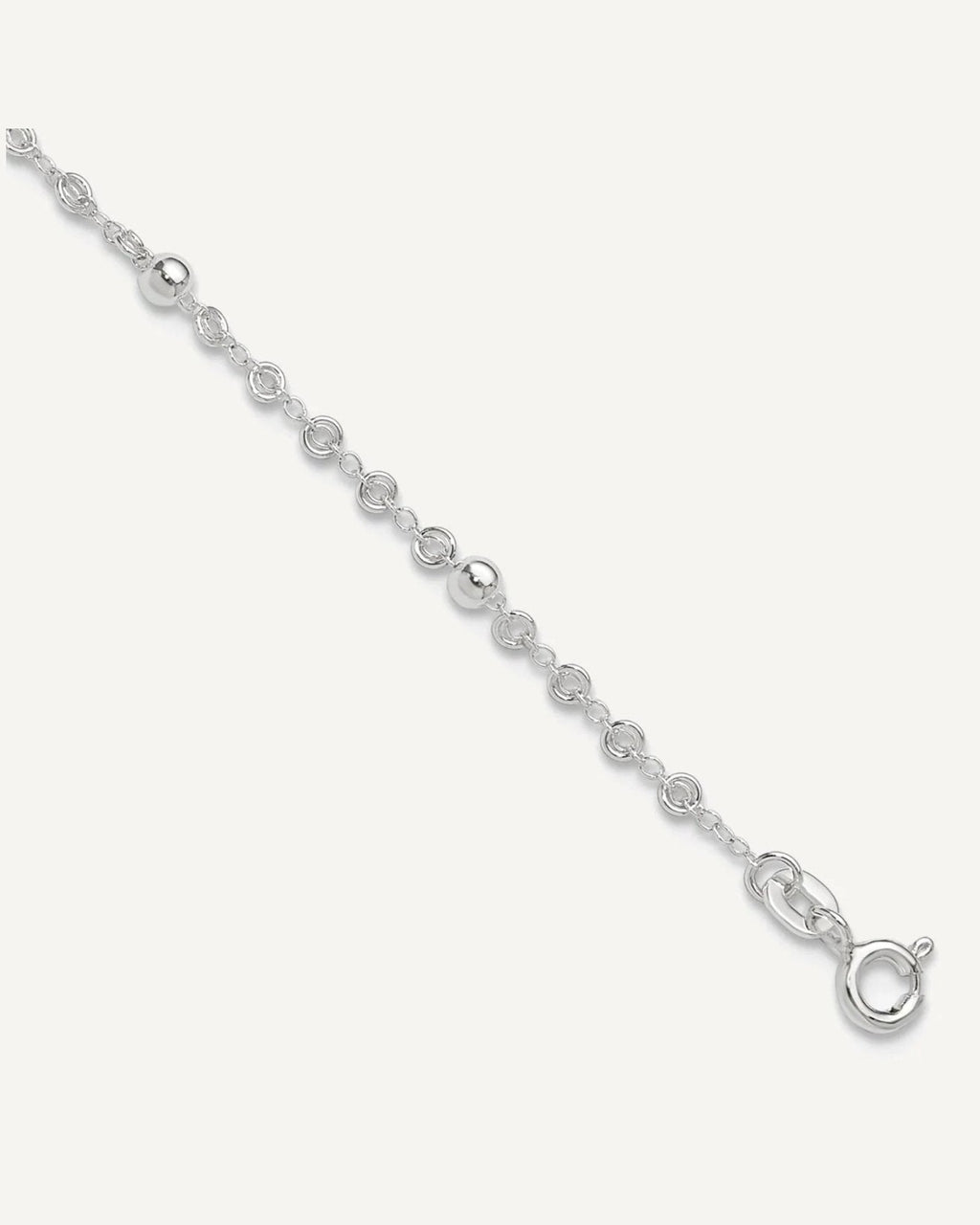 Sterling Silver Beads 10 inch Plus 1 inch Extender - Total 11 inch Anklet – View 1