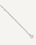 Sterling Silver Bead 7-Station 10 inch Plus 1 inch Extender - Total 11 inch Anklet – View 1