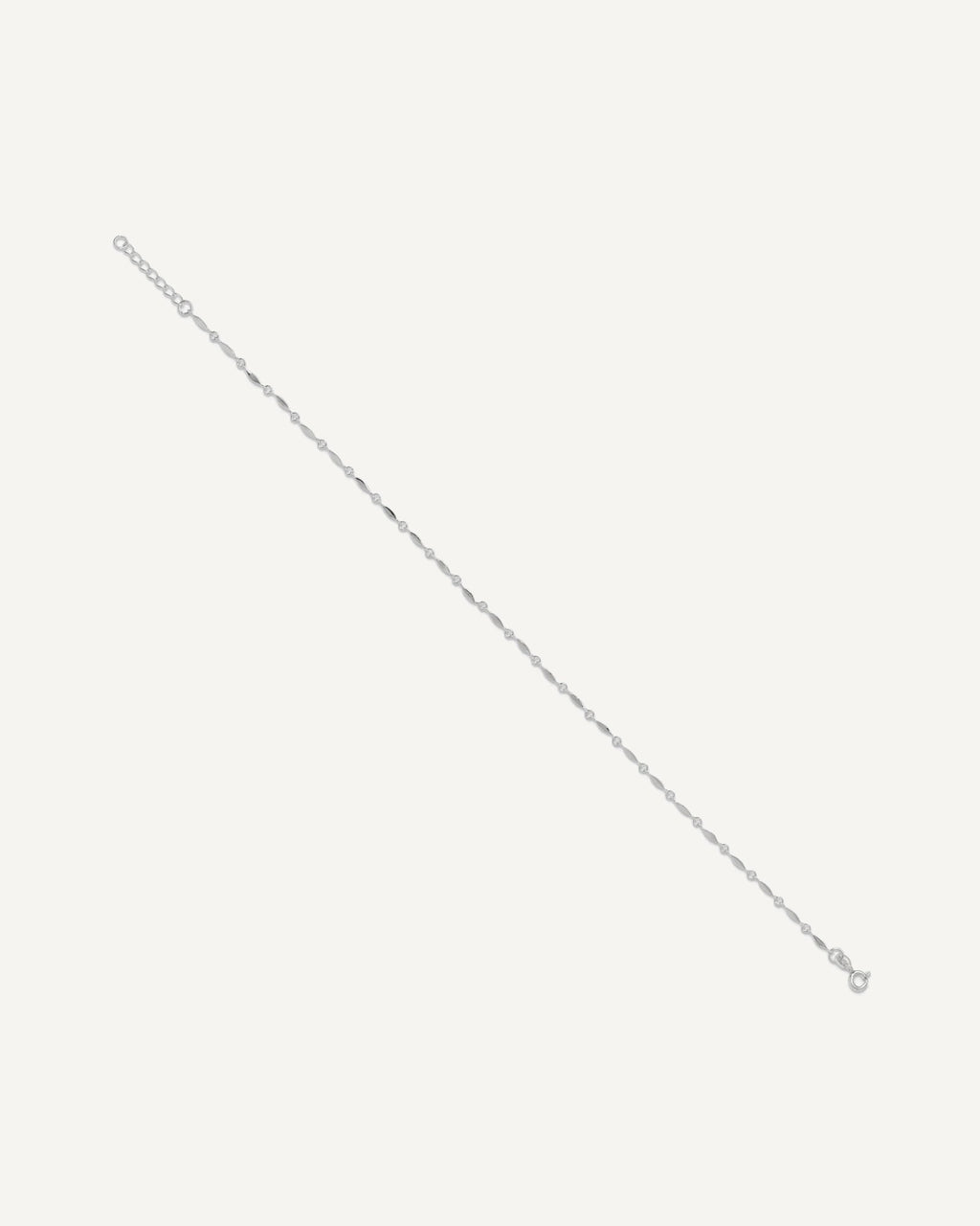 Sterling Silver Fancy Link 10 inch Plus 1 inch Extender - Total 11 inch Anklet – View 2