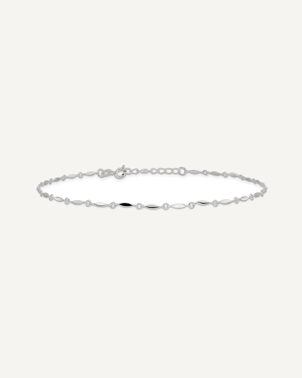 Sterling Silver Fancy Link 10 inch Plus 1 inch Extender - Total 11 inch Anklet – View 4