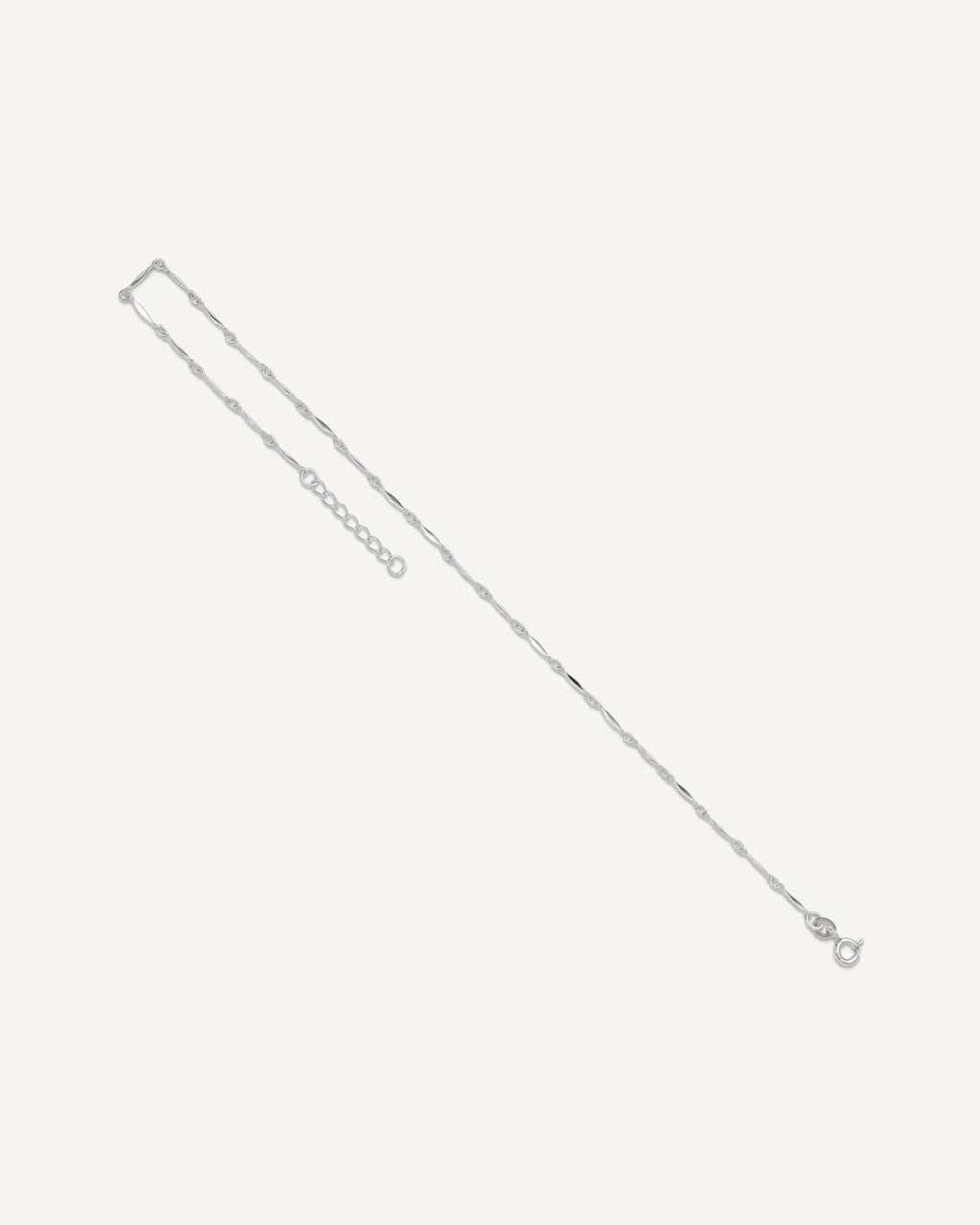 Sterling Silver Fancy Link 10 inch Plus 1 inch Extender - Total 11 inch Anklet – View 7