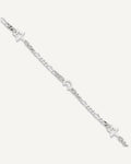 Sterling Silver Moon and Star 9 inch Plus 1 inch Extender - Total 10 inch Anklet – View 1