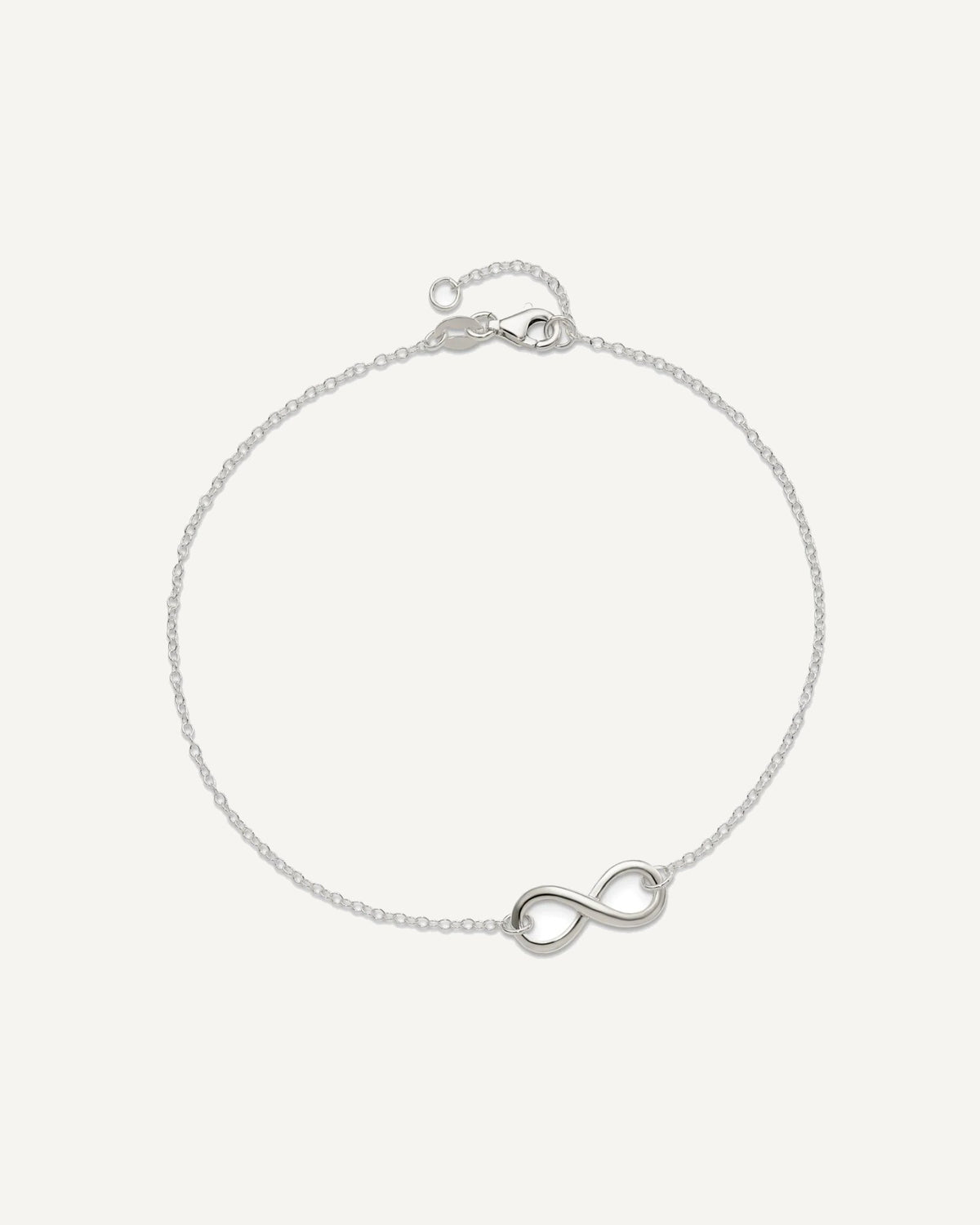 Sterling Silver Infinity 9 inch Plus 1 inch Extender - Total 10 inch Anklet – View 5