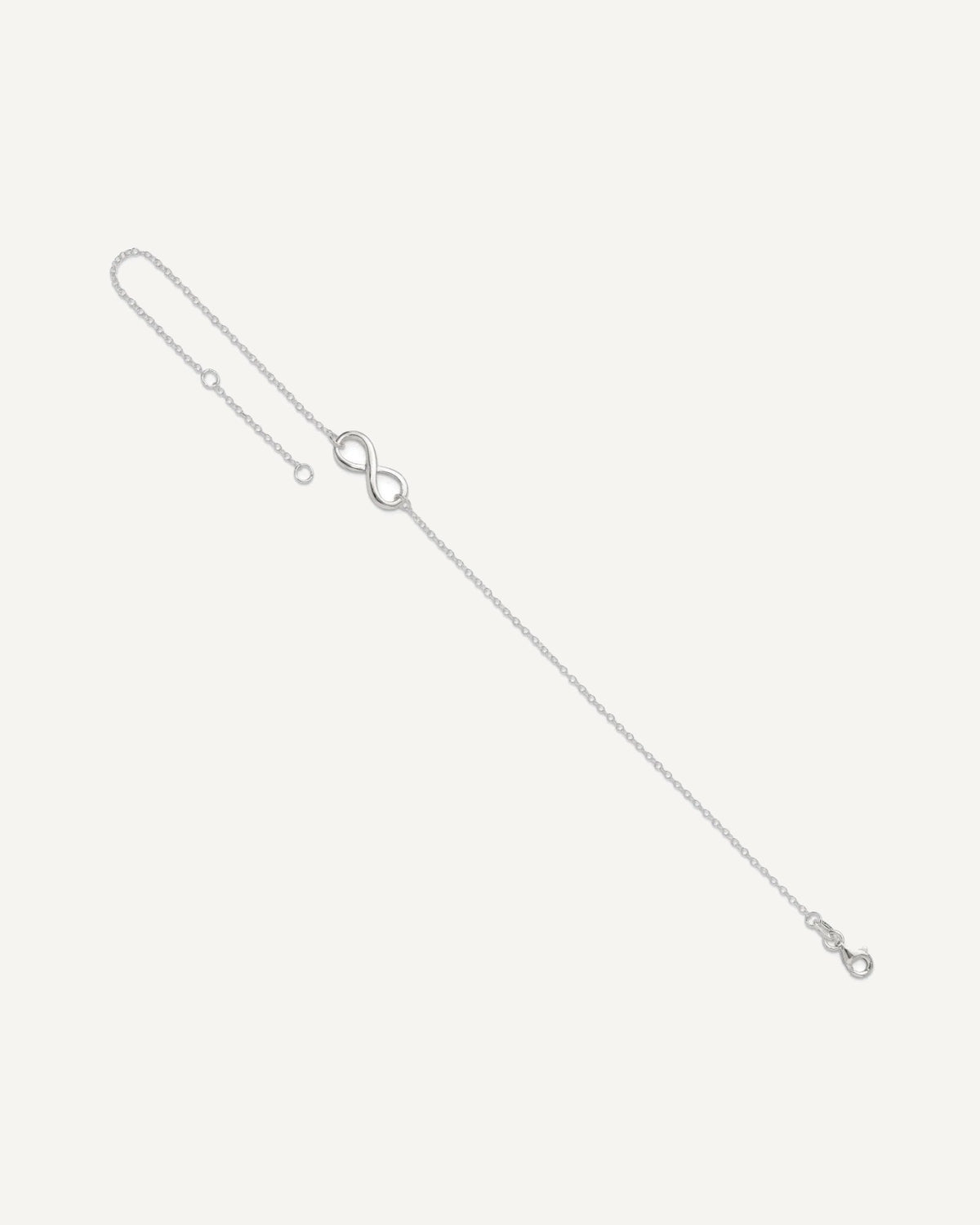 Sterling Silver Infinity 9 inch Plus 1 inch Extender - Total 10 inch Anklet – View 7