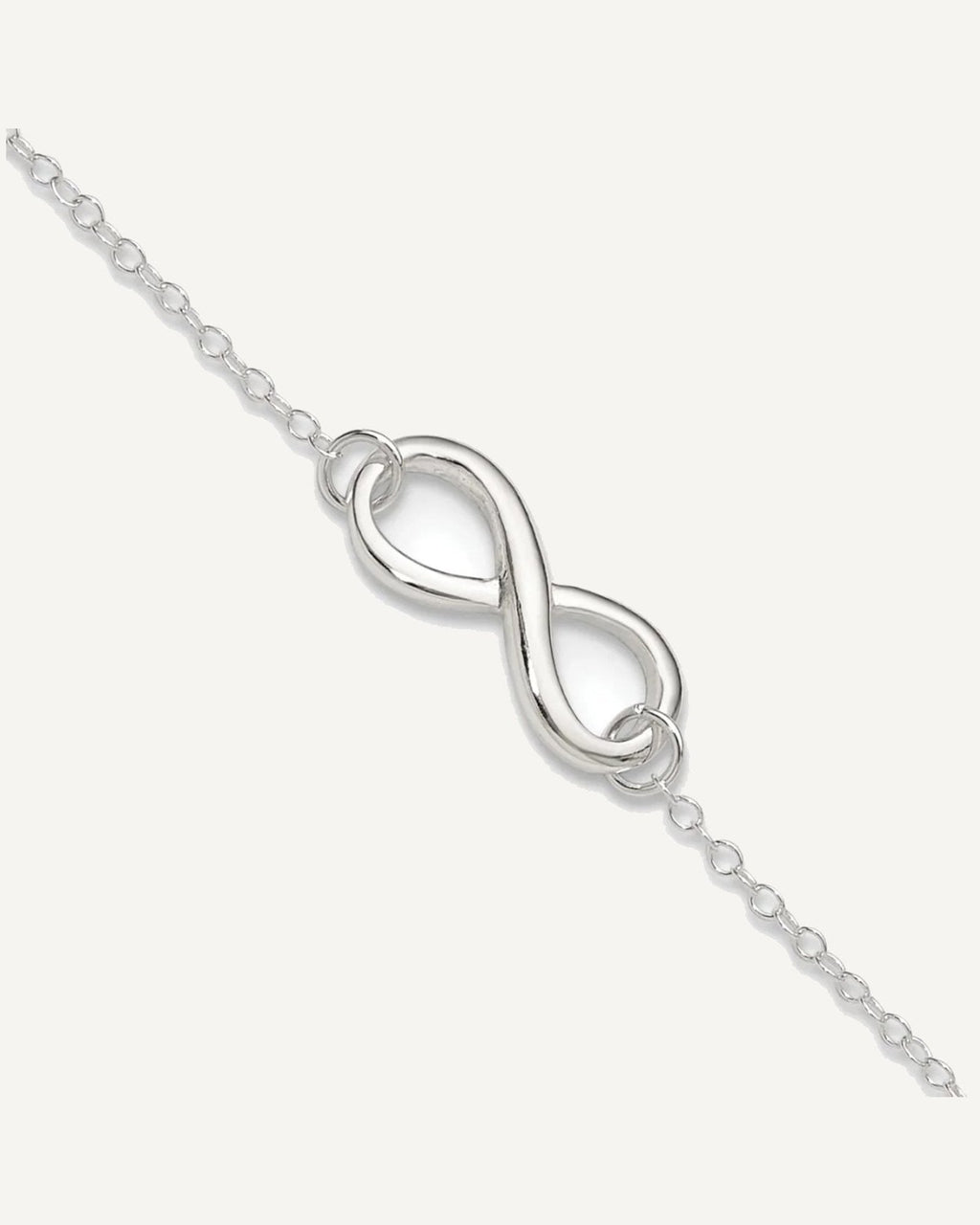 Sterling Silver Infinity 9 inch Plus 1 inch Extender - Total 10 inch Anklet – View 1