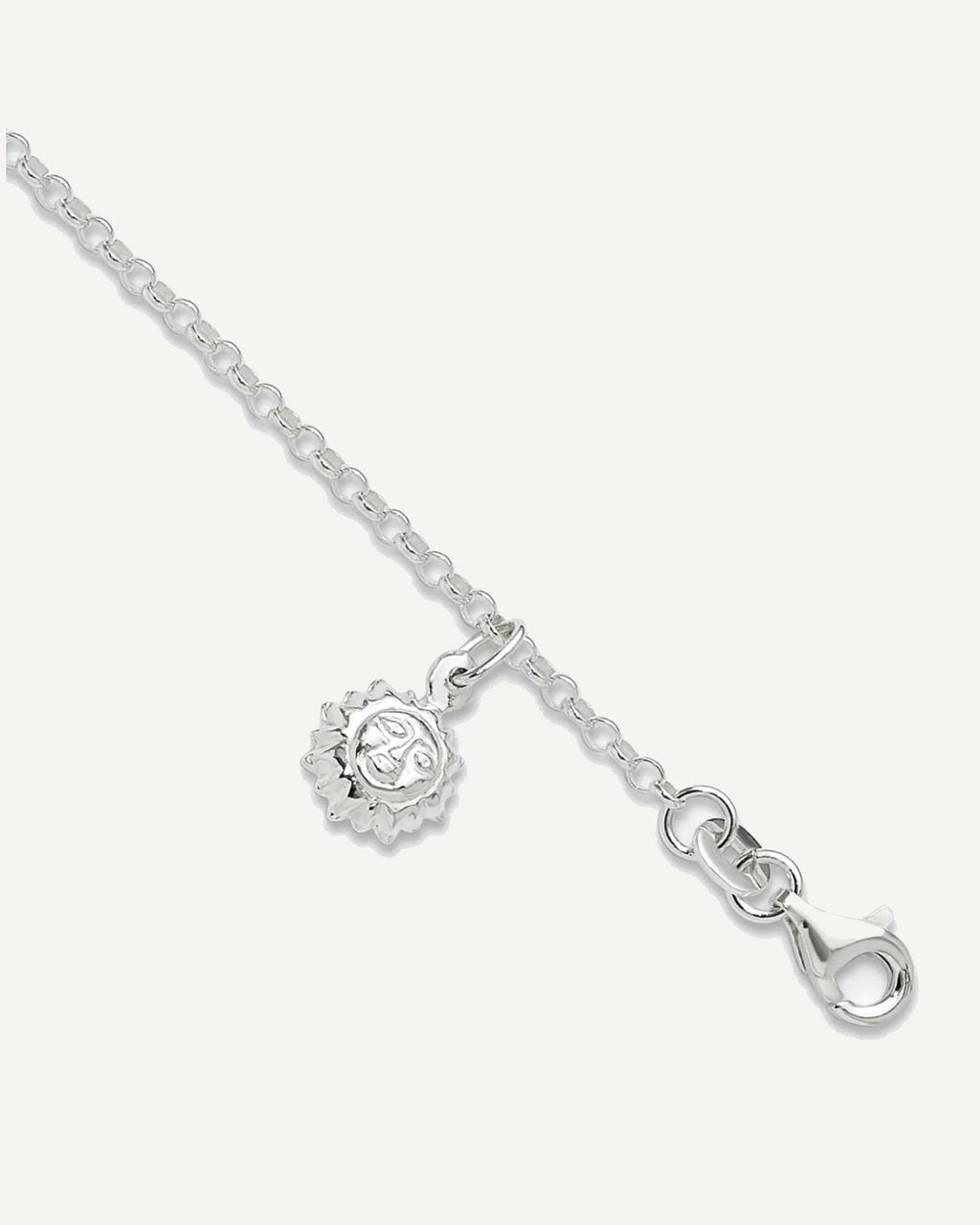 Sterling Silver Sun Charm 10 inch Plus 1 inch Extender - Total 11 inch Anklet – View 1