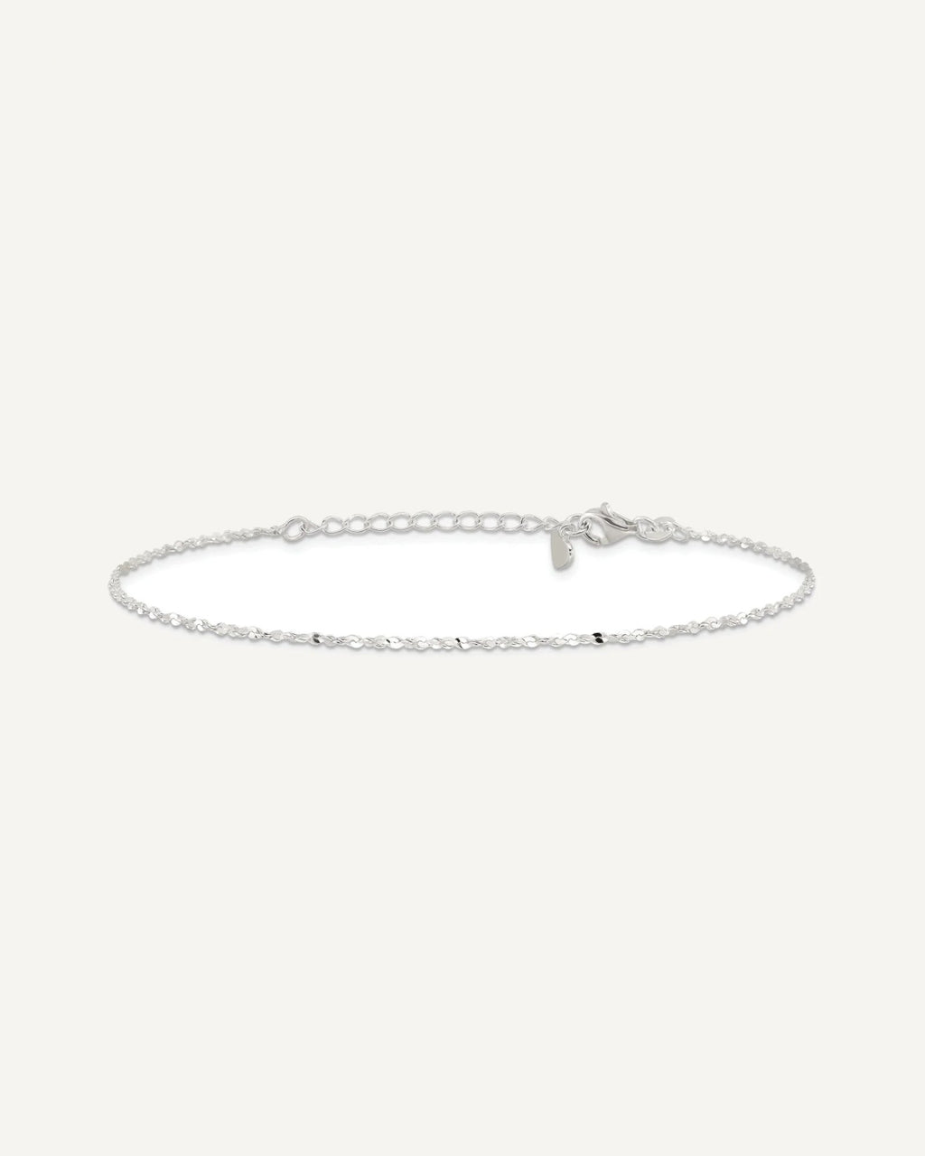 Sterling Silver Twisted Serpentine Chain 9 inch Plus 1.5 inch Extender - Total 10.5 inch Anklet – View 3