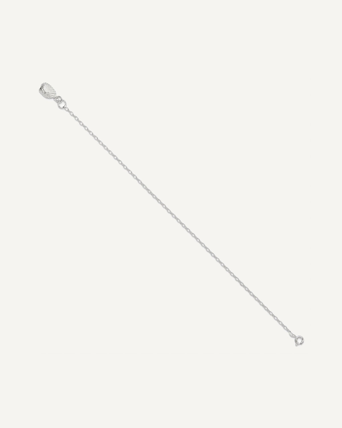 Sterling Silver Shell Anklet – View 2