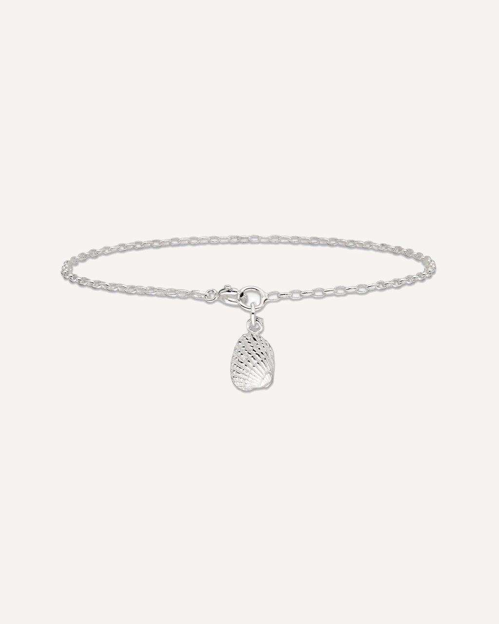 Sterling Silver Shell Anklet – View 4