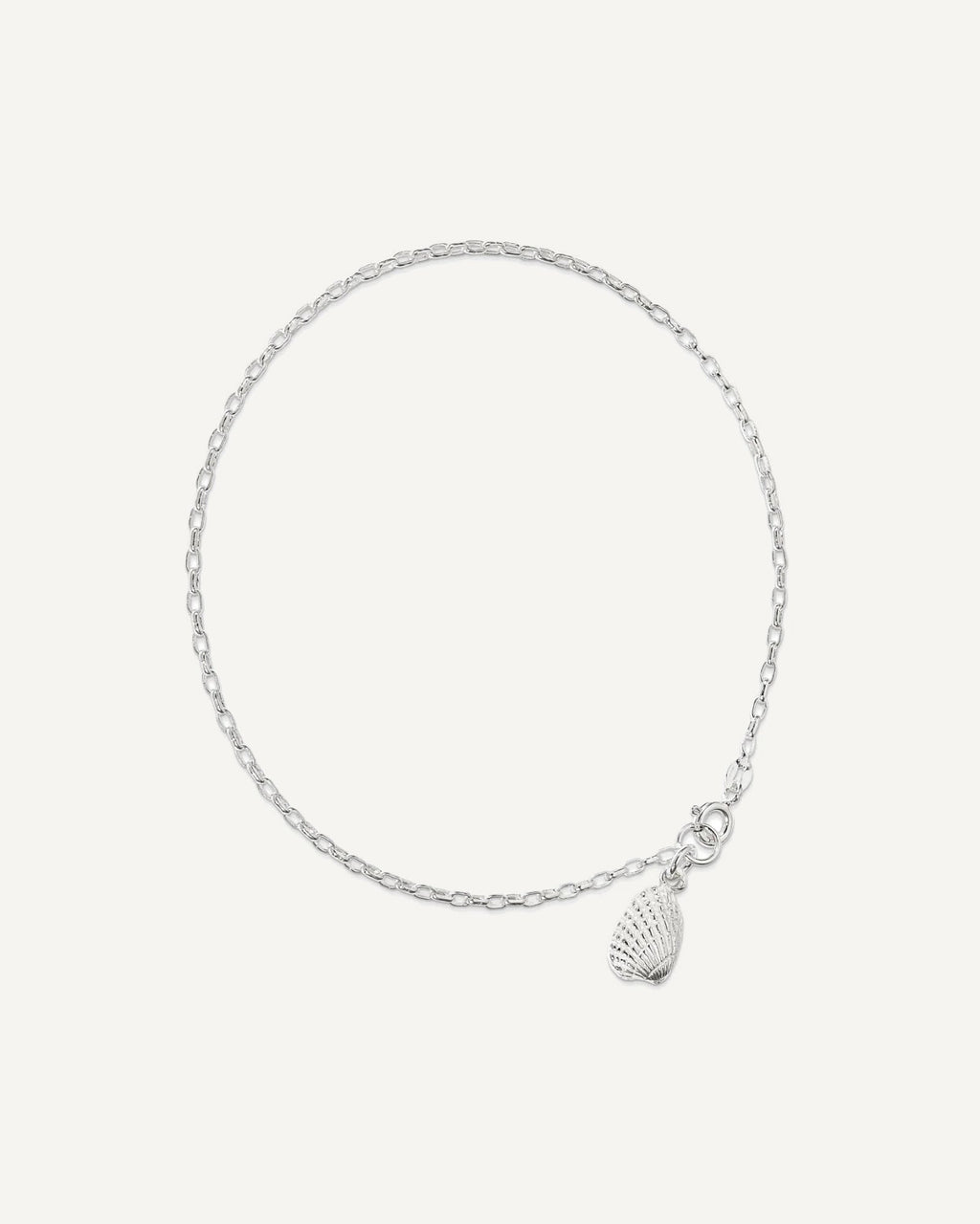 Sterling Silver Shell Anklet – View 5