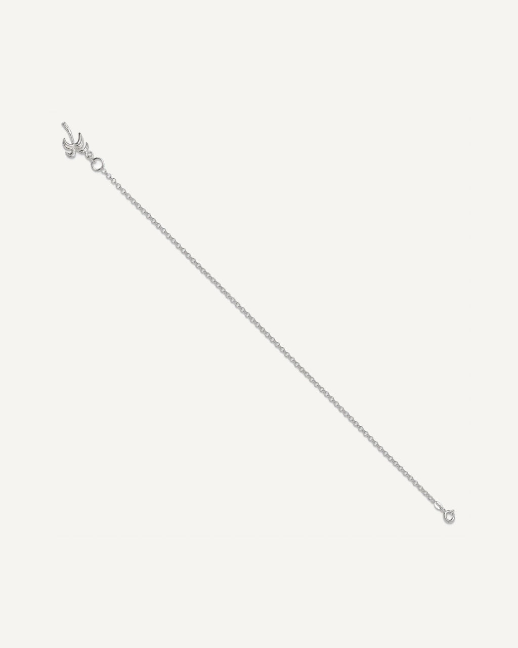 Sterling Silver Palm Tree Anklet – View 2