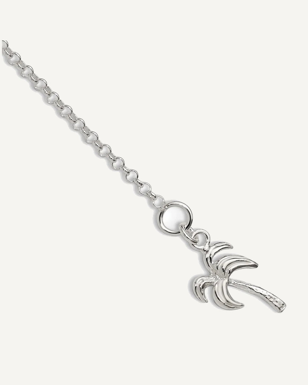 Sterling Silver Palm Tree Anklet – View 1