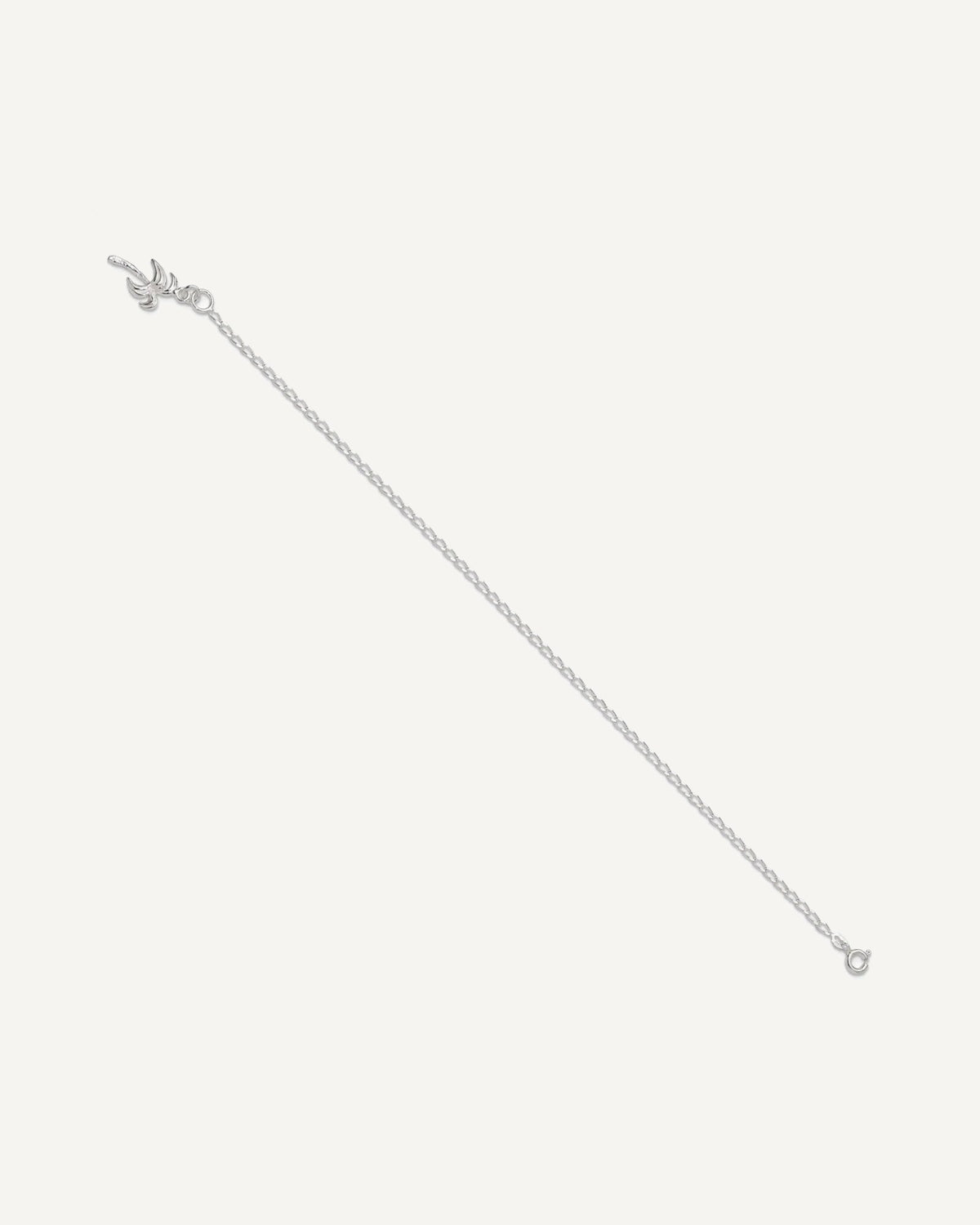 Sterling Silver Palm Tree Anklet – View 2