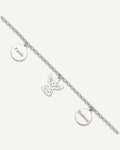 Sterling Silver Faith/Believe/Angel 9 inch Plus 1 inch Extender - Total 10 inch Anklet – View 1