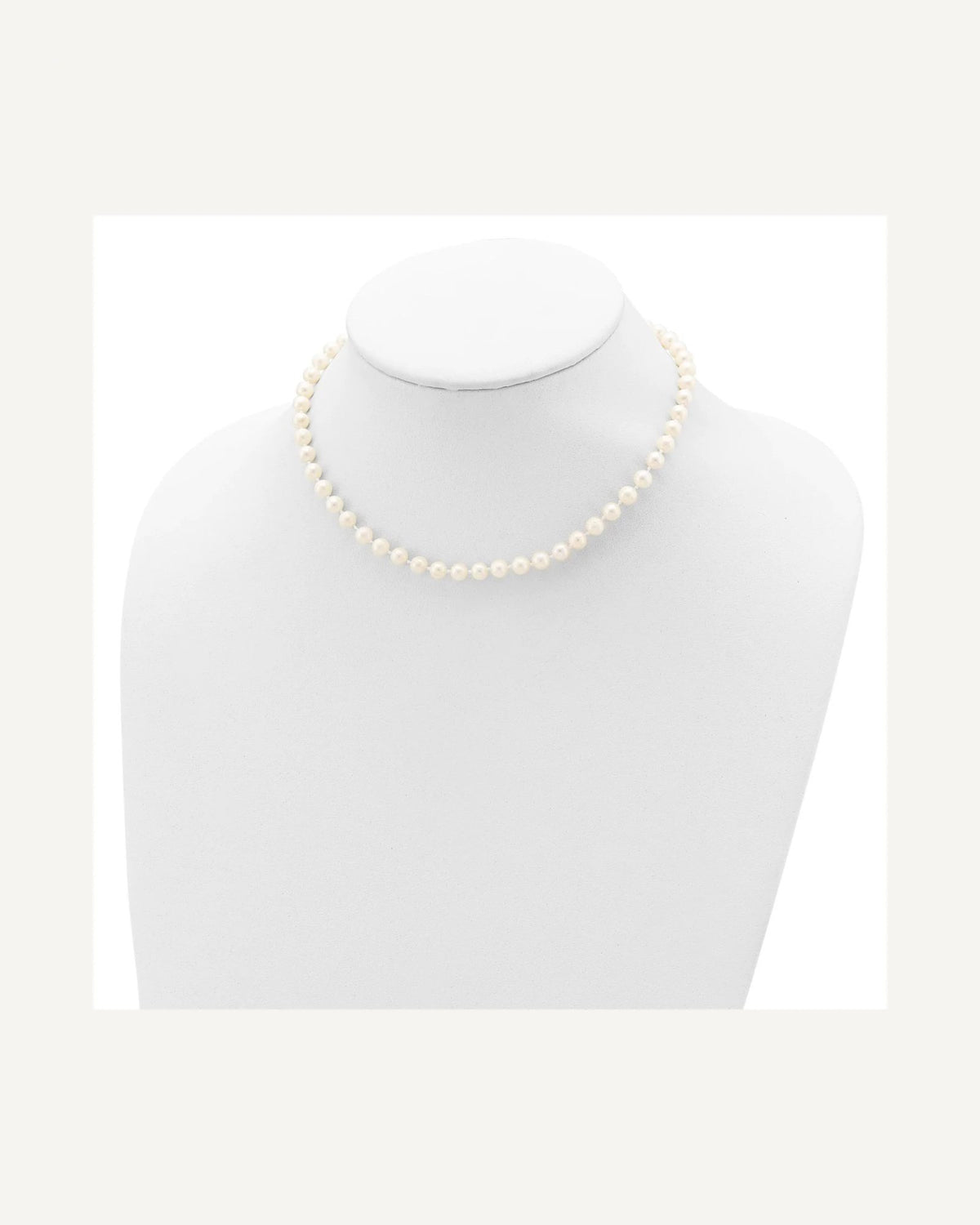 Sterling Silver Madi K Rhodium-plated 5-6mm White Semi-Round Freshwater Cultured Pearl 12 in. Necklace, 4 in. Bracelet and Button Post Earrings Set" – View 4