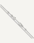 Sterling Silver 2-strand Arrow 9 inch Plus 1 inch Extender - Total 10 inch Anklet – View 1