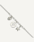 Sterling Silver Shell/SandDollar/Starfish 9 inch Plus 1 inch Extender - Total 10 inch Anklet – View 1