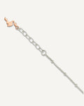 Sterling Silver Rose-Tone Flamingo Dangle 9 inch Plus 1 inch Extender - Total 10 inch Anklet – View 1
