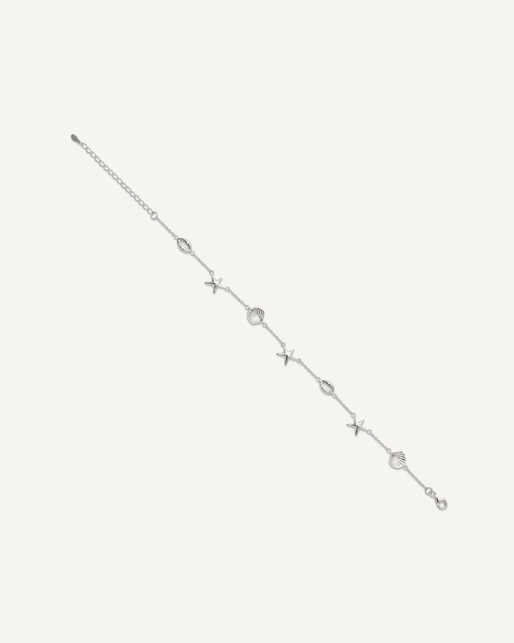 Sterling Silver Sealife 8.5 inch Plus 2 inch Extender - Total 10.5 inch Anklet – View 2