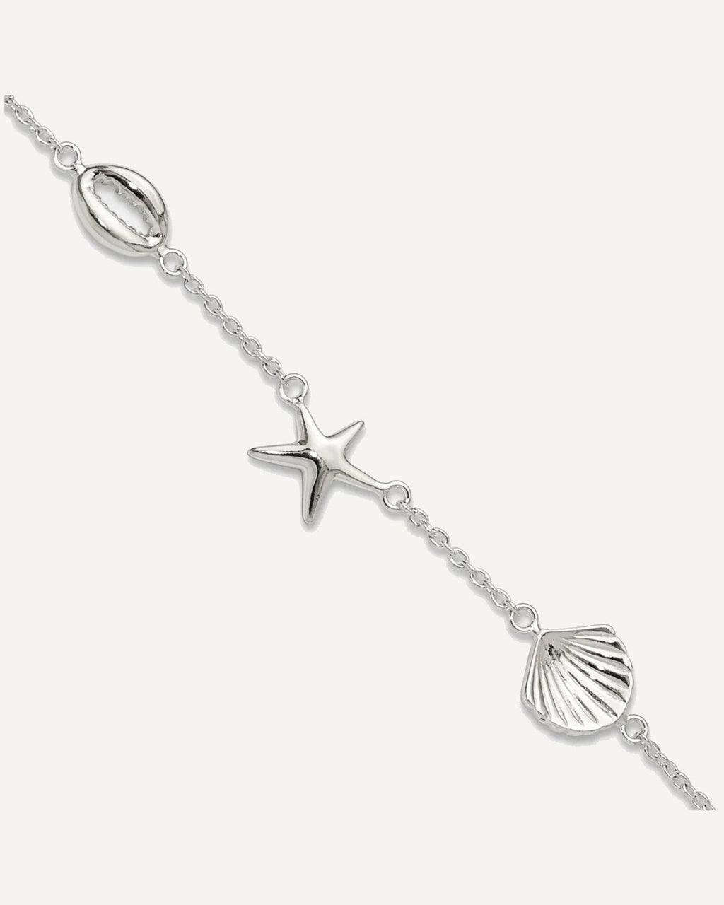 Sterling Silver Sealife 8.5 inch Plus 2 inch Extender - Total 10.5 inch Anklet – View 1